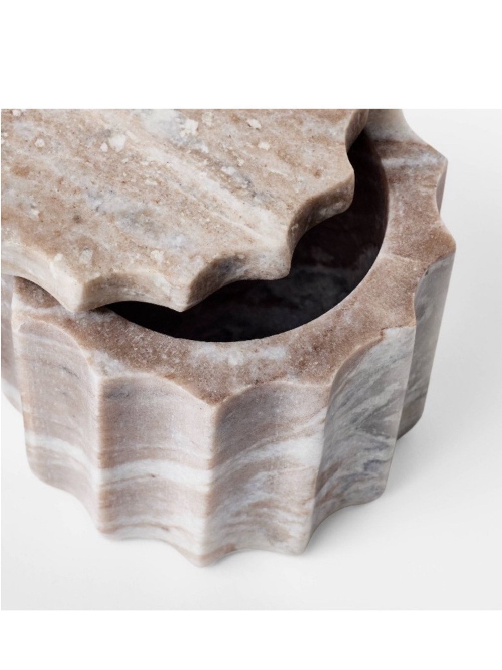 Threshold Marble Lidded Container - Picture 4 of 5